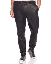 Ring Of Fire Faux Leather Moto Jogger Pants
