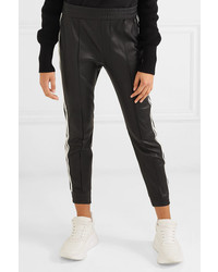 Sprwmn Striped Leather Track Pants
