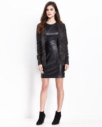 Marc New York By Andrew Marc Faux Leather Sleeveless Dress Black