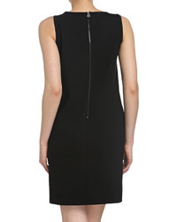 Neiman Marcus Leather Sleeveless Dress Black