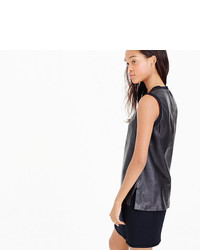 J.Crew Collection Leather Tank Top