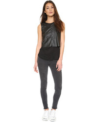 Generation Love Faux Leather Layer Tank