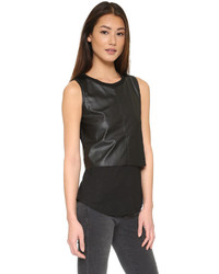 Generation Love Faux Leather Layer Tank
