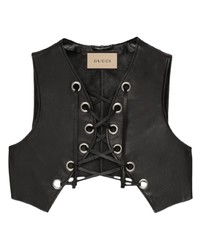 Gucci Sleeveless Leather Vest
