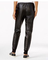 Chelsea Sky Faux Leather Jogger Pants Only At Macys