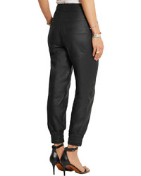 Helmut Lang Leather Tapered Pants