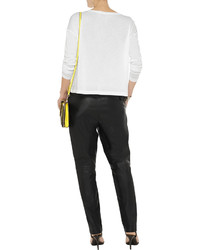 Alexander Wang T By Leather Straight Leg Pants