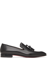 Christian Louboutin Black Dandelion Tassel Flat Loafers
