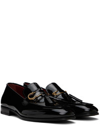 Ferragamo Black Giuseppe Leather Loafers