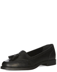 Dorothy Perkins Black Leather Loafers