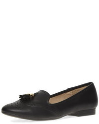 Dorothy Perkins Black Leather Look Loafers
