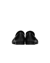 Brioni Black Leather Lukas Loafers