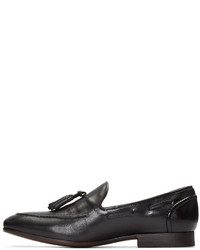 H By Hudson Black Pierre Loafers