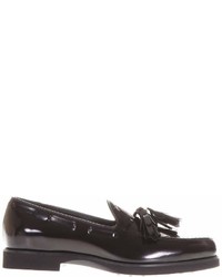 Tod's Brushed Leather Loafers With Tassel