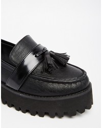 chunky tassel loafers