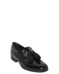 Jimmy Choo Foxley Tasseled Polished Leather Loafers