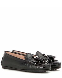 Tod's Frangia Patent Leather Loafers
