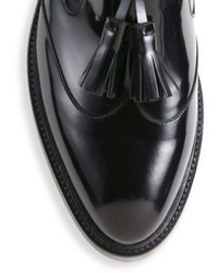 Burberry Halsmoor Patent Leather Tassel Loafers