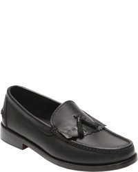 Handsewn Company Tassel Kilt Driver Leather Outsole Black Leather Tassel Loafers