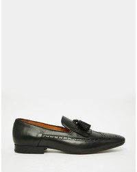 Hudson London Bodey Leather Tassel Loafers