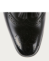Lavent Leather Tassel Loafer In Black