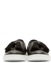 Jimmy Choo Leather Griffin Slip On Sneakers