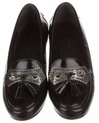 Balenciaga Leather Tassel Embellished Loafers