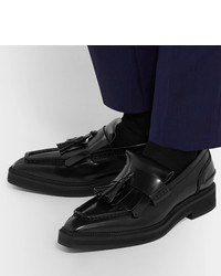 Alexander McQueen Spazzolato Leather Tasselled Loafers