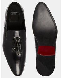 Asos Tassel Loafers In Leather
