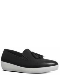 FitFlop Tassel Superkate Tm Leather Loafers