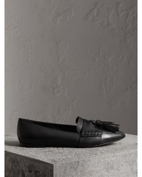 Burberry Tasselled Leather Loafers