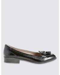 Marks and Spencer Wide Fit Leather Tassel Loafers
