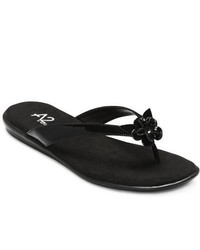 A2 by Aerosoles A2 By Rosoles Torchlight Black Patent Thong Sandals