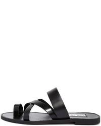 Steve Madden Ambler Tan Leather Thong Slide Sandals