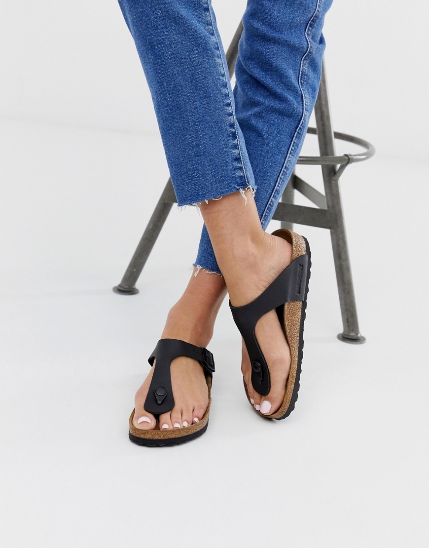 gizeh toepost sandals in black original 9860114