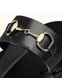 Gucci Horsebit Leather Thong Sandal