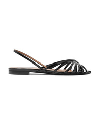 Tabitha Simmons Noel Glossed Leather Sandals