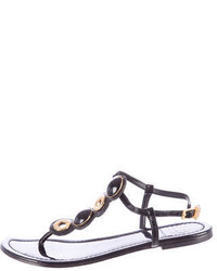 Tory Burch Patent Leather Thong Sandals