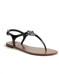 Tory Burch Violet Patent Leather Thong Sandal