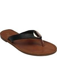 Westbuitti Kendal 01 Black Thong Sandals