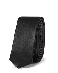 Black Leather Tie