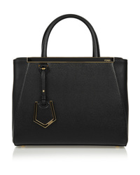 Fendi 2jours Small Textured Leather Tote