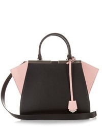 Fendi 3jours Contrast Trapeze Wing Leather Tote