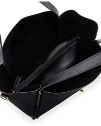 Neiman Marcus Abigail Faux Leather Tote Bag Black