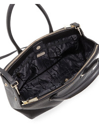 Furla Amelia Large Leather Tote Bag Black