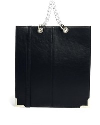 Asos Shopper With Chunky Metal Handle Black