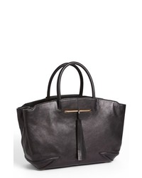 B Brian Atwood Grace Leather Tote Black