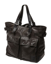 Belstaff Pinner Leather Tote Bag