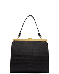 Mansur Gavriel Black Croc Elegant Bag