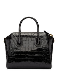 Givenchy Black Croc Small Antigona Bag